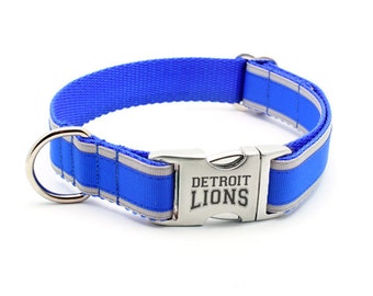 Detroit Lions Key Fob Wristlet Lanyard Dog Collars and Leashes