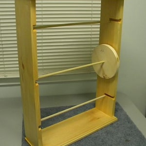Ribbon Spool rack organizer for large spools 6-6 1/2-and 7 inch spools Free Shipping