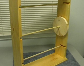 Ribbon Spool rack organizer for large spools 6-6 1/2-and 7 inch spools Free Shipping