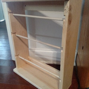 Ribbon Rack holds large and small spools of 4&#39;&#39;,5&#39;&#39;7&#39;&#39; wall hanging FREE SHIPPING