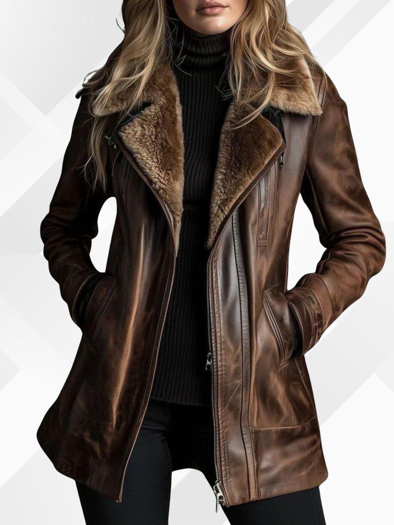 Zip off Fur Vintage Coat - Etsy