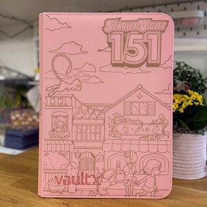 Laser Engraved Vault X Pokémon Binder | Scarlet & Violet 151 | Mew EX 151/165