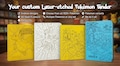 Custom Laser-Etched Pokémon Trading Card Binders or any TCG product logo