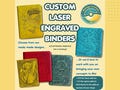 CUSTOM Laser Engraved Trading Card Binder | Pokémon, One Piece | or your own custom design! | Vault X and more brands product logo