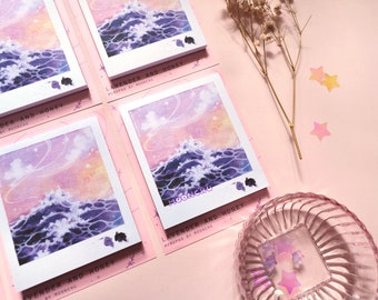 lavender and honey memopad | STATIONERY | nautical stationery cute dreamy memopad pastel notepad bujo stationery ocean notepad serene art
