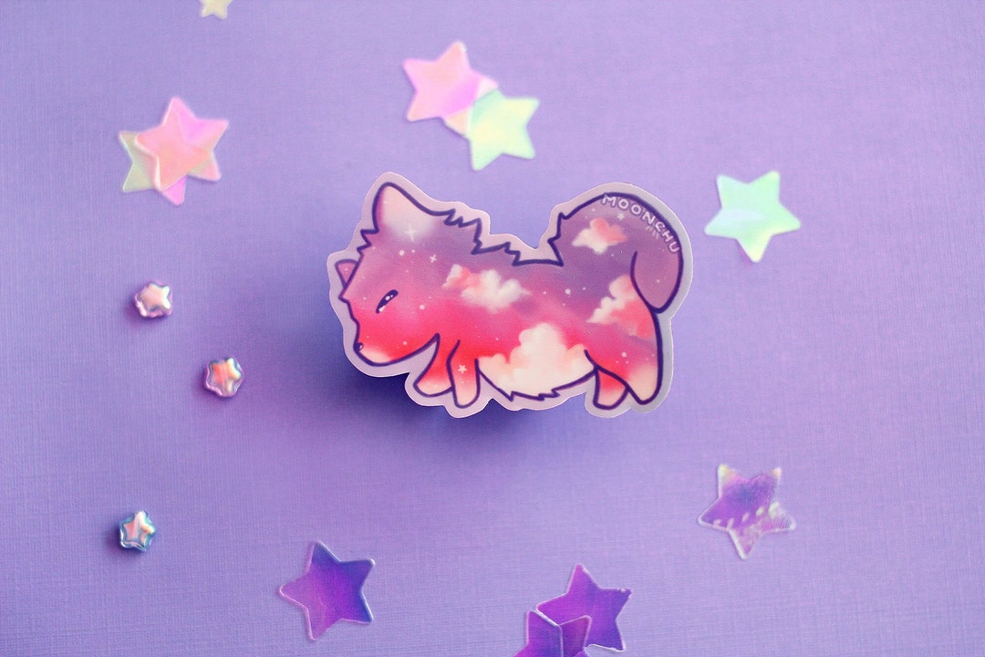Sleepy Puppy Die Cut Vinyl Sticker | STICKER | Cute Puppy Sticker, Dog ...
