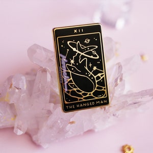 moonchu nebulous tarot series part II. ENAMEL PIN moonchu original art, tarot card enamel pin, magical pin, gothic occult enamel pin image 3