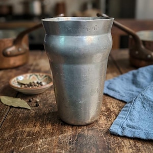 Lassi Cup Vintage Indian Copper Beaker Hand Engraved RUSTIC Metal Cup Boho VASE Asian Decor Artist's Brush Pot Ethnic Metal Storage Pot