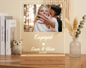 Engagement Gifts For Couple, Personalized Engaged Gifts for Couple, Engagement Frame, Custom Couple Gift, Anniversary Birthday Wedding Gifts