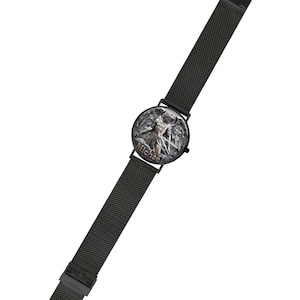 Men's Saint Michael 3D 40MM All Stainless Steel Monogram Quartz Watch