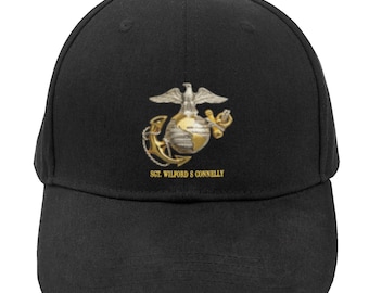 Casquette de baseball sur mesure avec monogramme USMC Marine Corp.