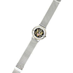 Men's U.S. Air Force Custom 40MM All Stainless Steel Monogram Quartz Watch