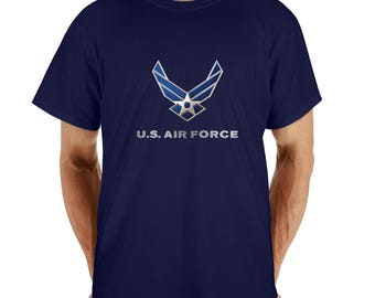 T-shirt bleu marine fait sur commande de l'US Air Force