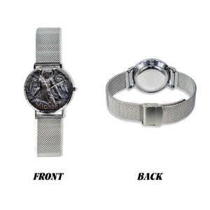 Men's Saint Michael 3D 40MM All Stainless Steel Monogram Quartz Watch