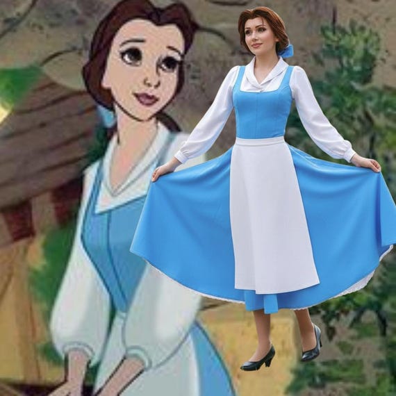 beauty and the beast blue dress costume Amazon.com: Disney Princess Belle Beauty & the Beast Blue Dress Costume :  Clothing, Shoes & Jewelry
