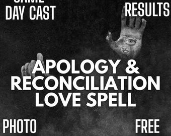 Apology and Reconciliation Love Spell, Make Them Regret Losing You And Come Back, Restore Communication And Love, Same Day Casting