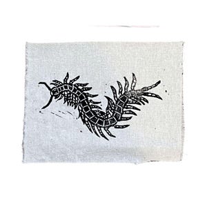 Centipede Patch LinoPrint