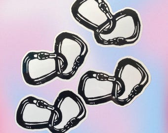 Carabiner Sticker | Interlocking Carabiners