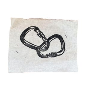 Carabiner Patch | LinoPrint