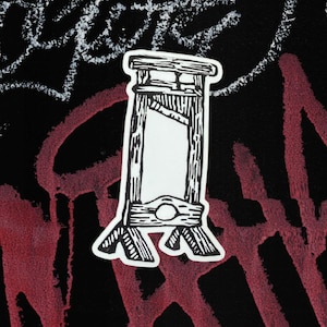 Guillotine Sticker | LinoPrint Sticker
