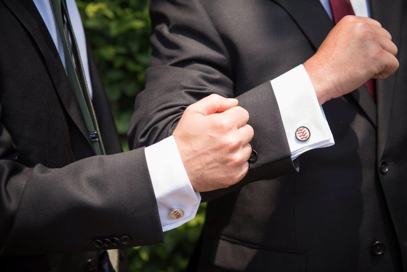 Wedding Party Groomsmen or Graduation Gift Idea! Baseball Cufflinks w Actual Used Baseballs the Perfect Valentine/'s Day