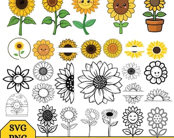 Zonnebloem svg, Floral Quotes svg, zon Svg, zomer Svg, bloem svg, inspirerende zonnebloem SVG, bloemstuk svg, Cricut & silhouet