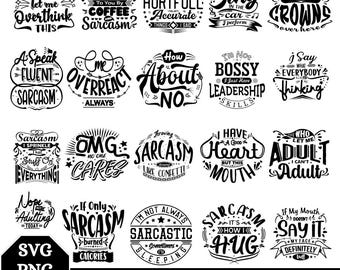 Sarcastische citaten SVG-bundel