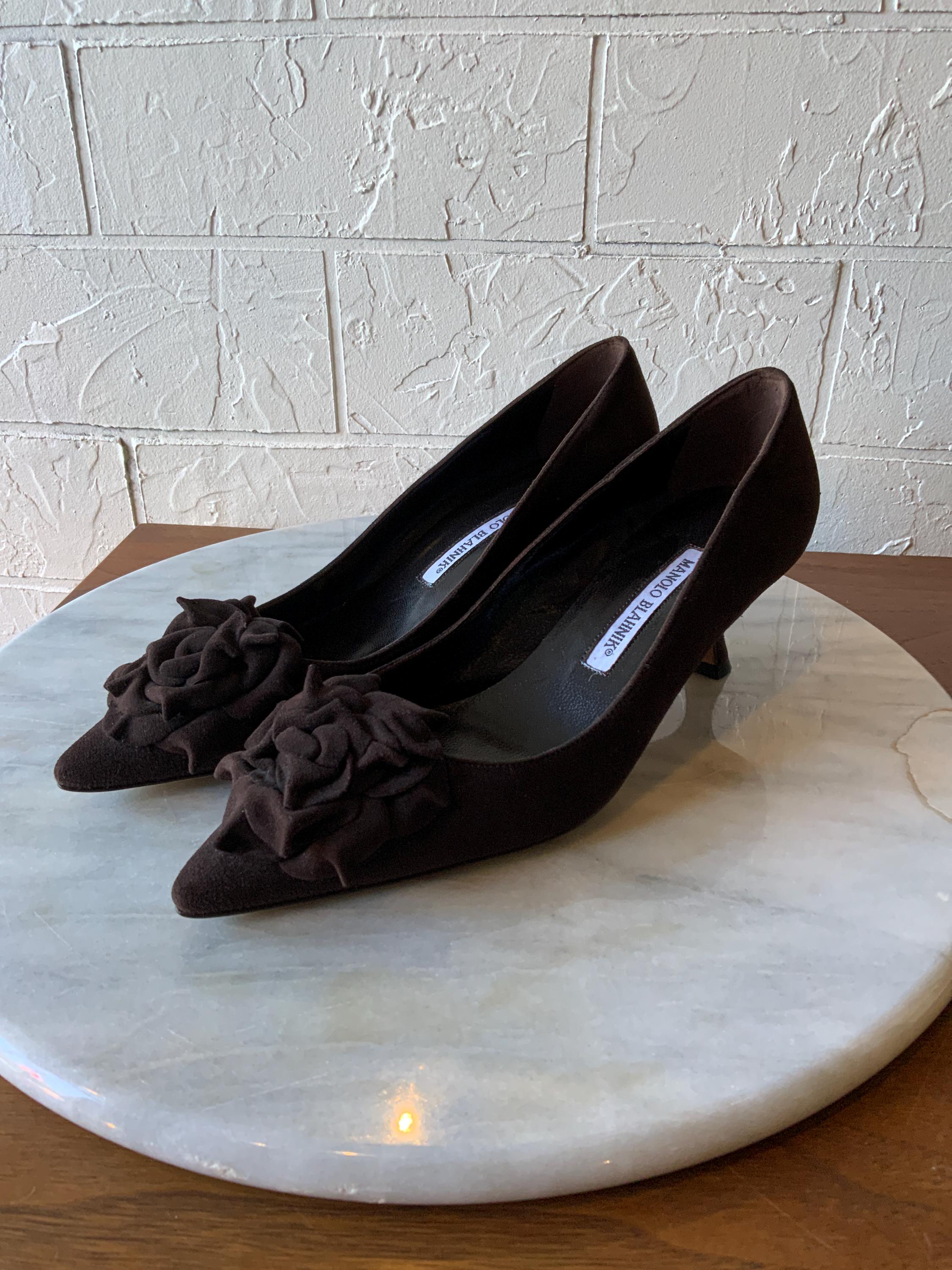 Manolo Blahnik Brown 36 - Etsy Manolo Blahnik Brown 36 - Etsy