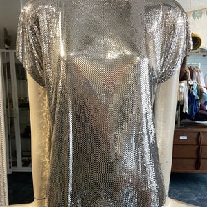 1970s RARE WHITING & DAVIS mesh top | Small-Medium