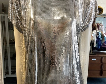 1970s RARE WHITING & DAVIS mesh top | Small-Medium
