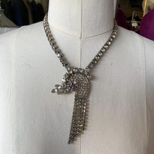 Vintage rhinestone ultra glam necklace