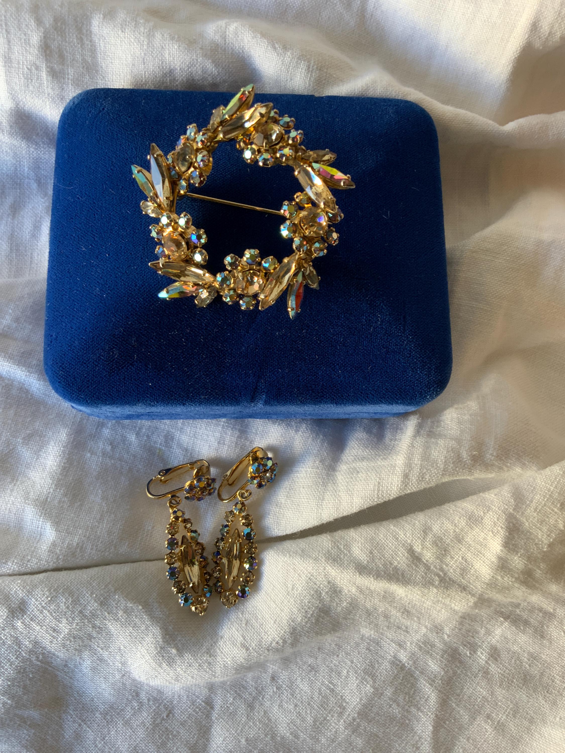 SHERMAN ヴィンテージ ブローチ 希少 Sherman ヴィンテージ グリーン