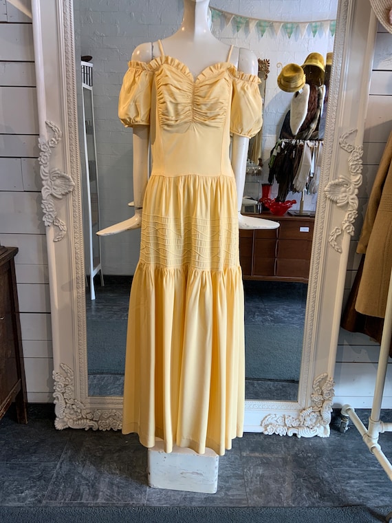 butter yellow dress