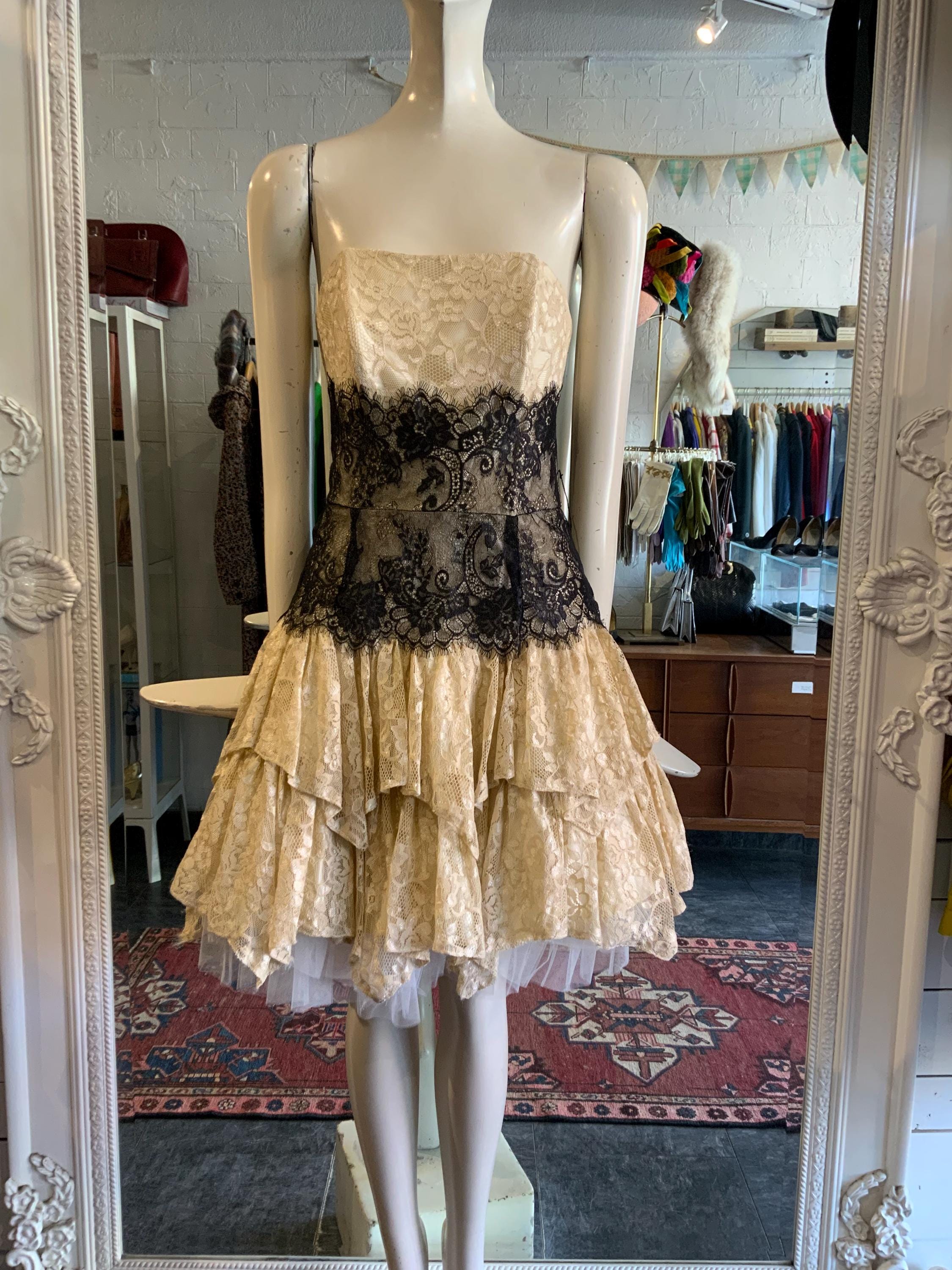 Jessica Mcclintock Lace Dress - Etsy