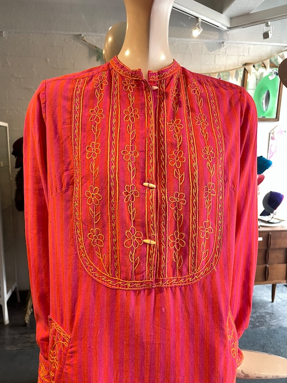 1970s Gonzalo Bauer dress, Girasol, cotton, cafta… - image 3