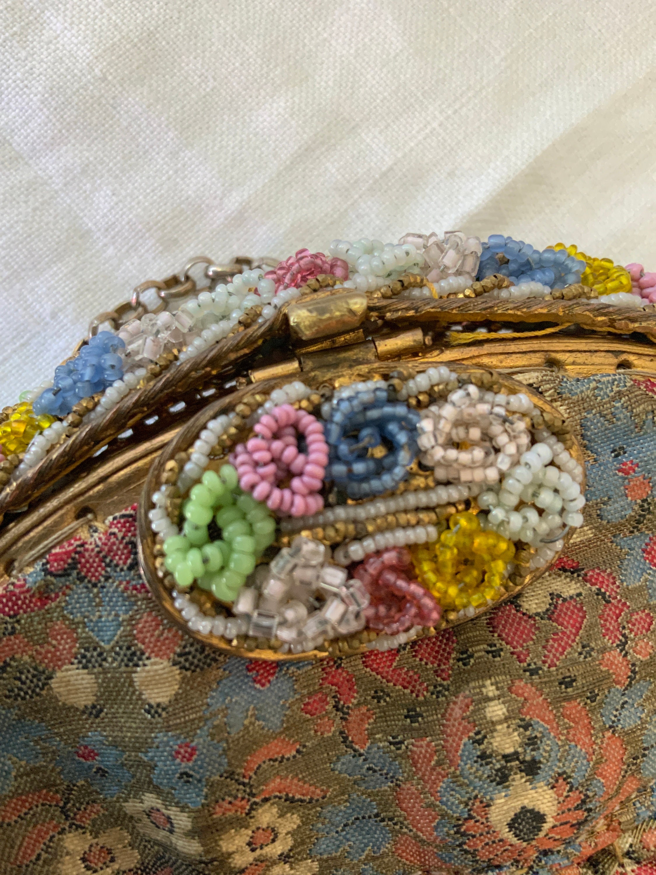 アンティークビーズハンドバッグ、フランス製 - Etsy 日本