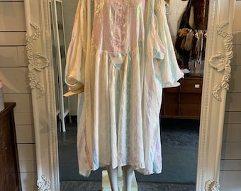 1980s HARRIET SELLING tissue silk, oversized dress