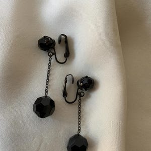Sherman black dangle earrings