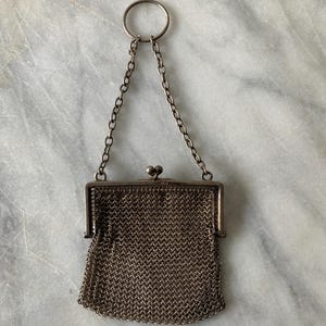 Antique chain mail coin purse