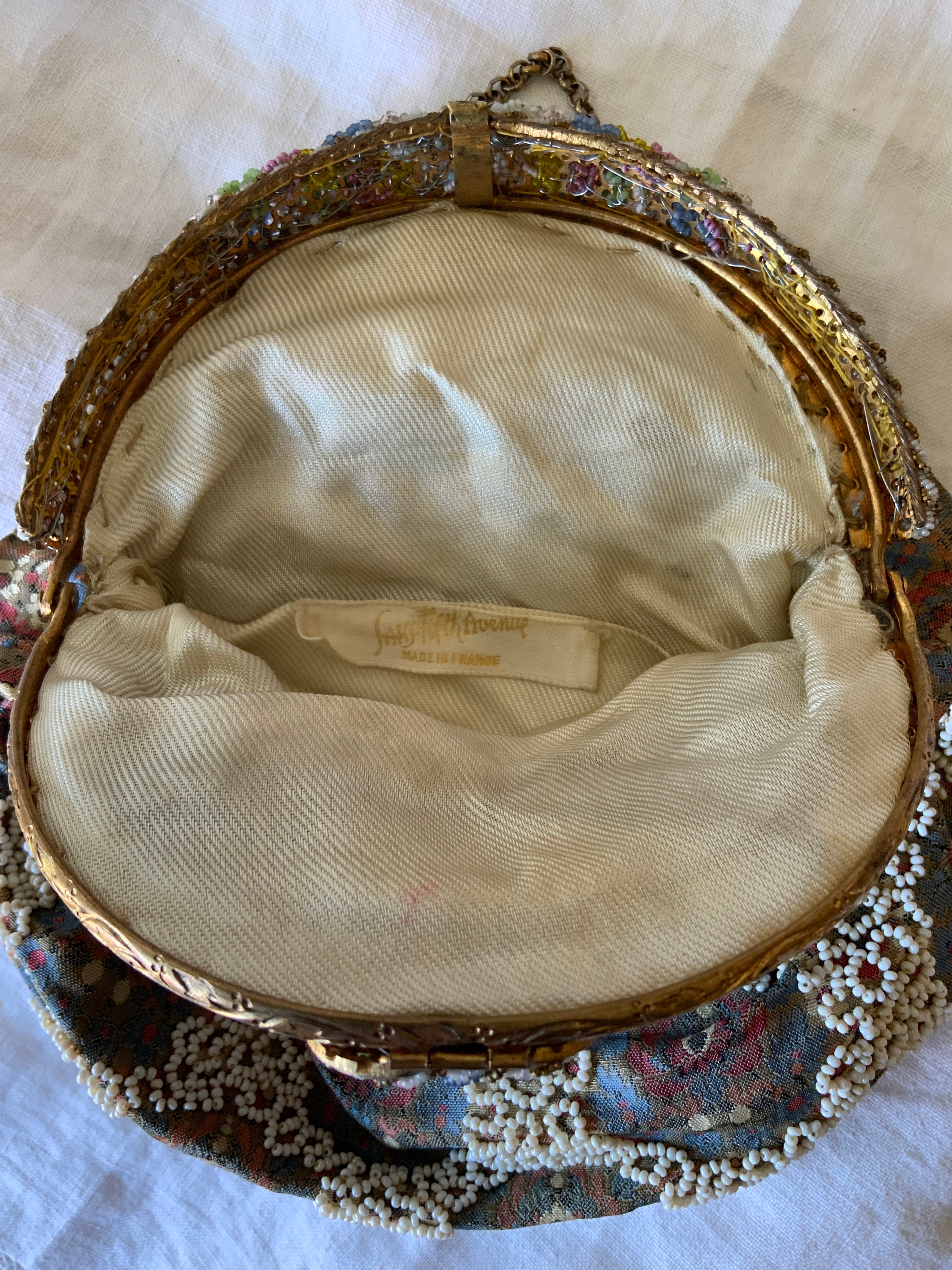 アンティークビーズハンドバッグ、フランス製 - Etsy 日本