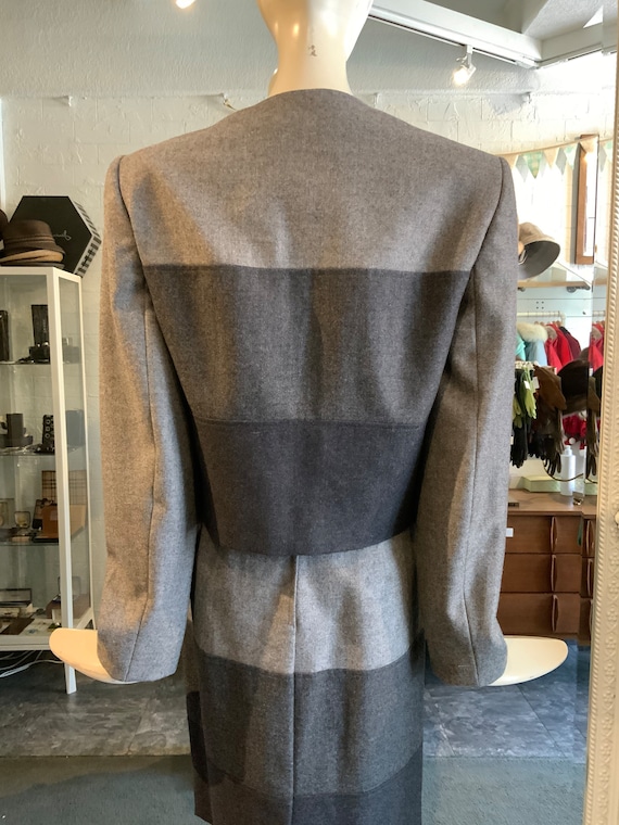 1980s DEADSTOCK grey wool VALENTINO suit| Sz S - image 7
