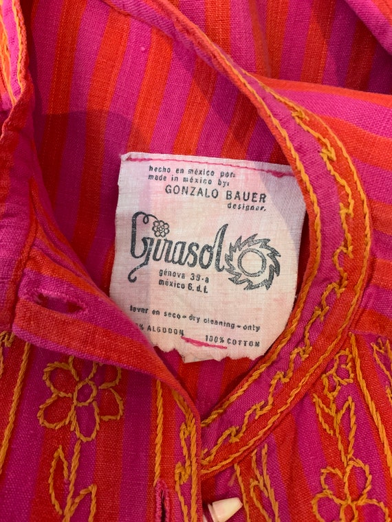 1970s Gonzalo Bauer dress, Girasol, cotton, cafta… - image 10
