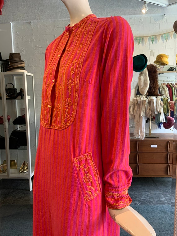 1970s Gonzalo Bauer dress, Girasol, cotton, cafta… - image 8