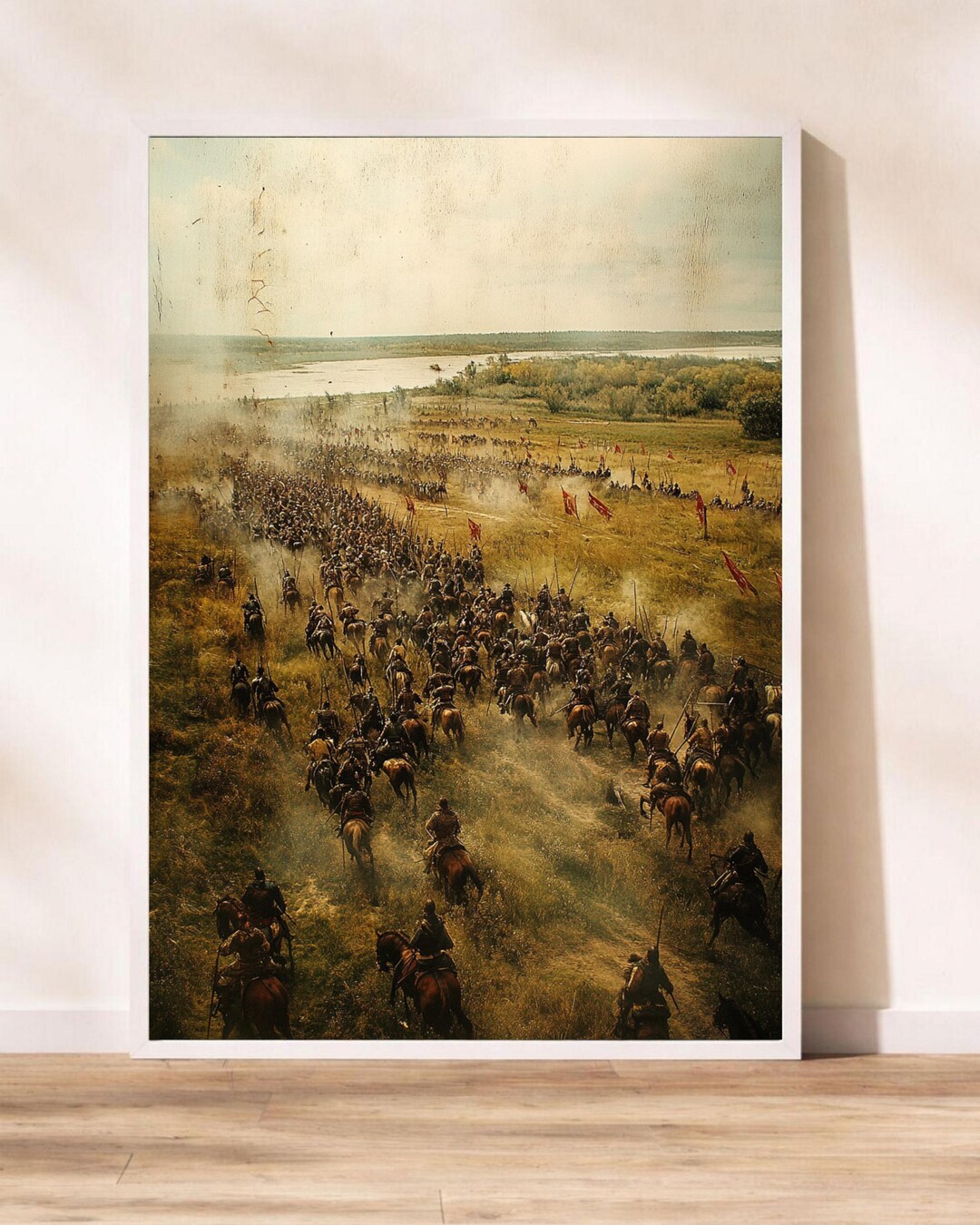 Battle of Kulikovo 1380 Historical Cavalry Charge Art - Medieval Russia ...