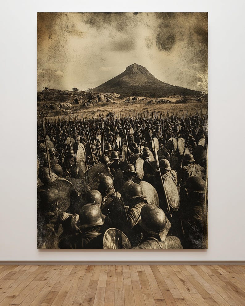 Battle of Isandlwana 1879 Art Print Anglo Zulu War Poster Vintage ...