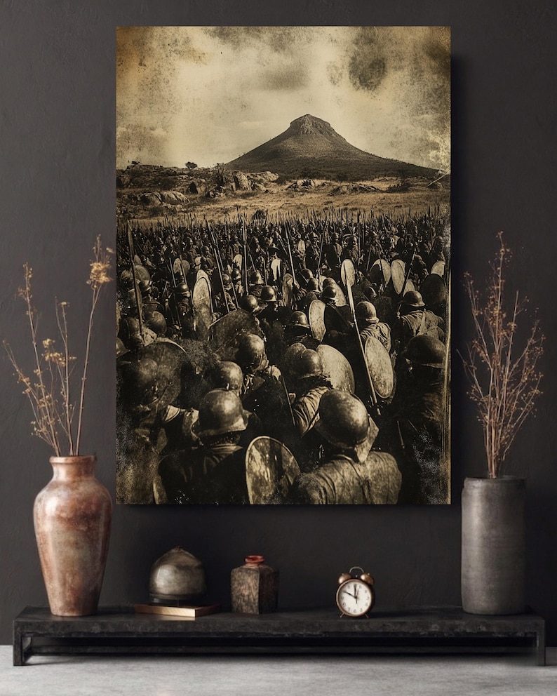 Battle of Isandlwana 1879 Art Print Anglo Zulu War Poster Vintage ...