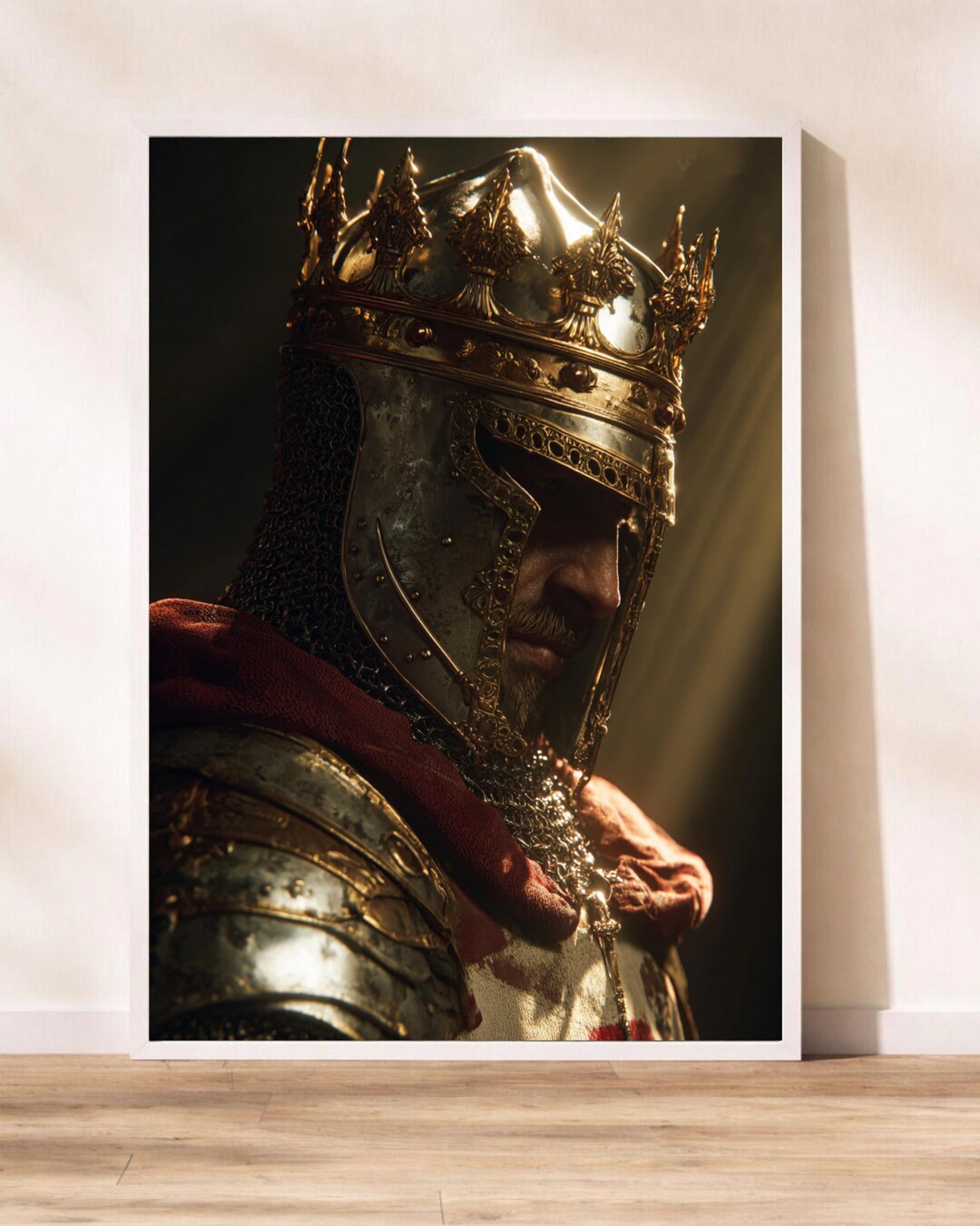 King Baldwin IV Wall Art Crusader King of Jerusalem Portrait Poster ...