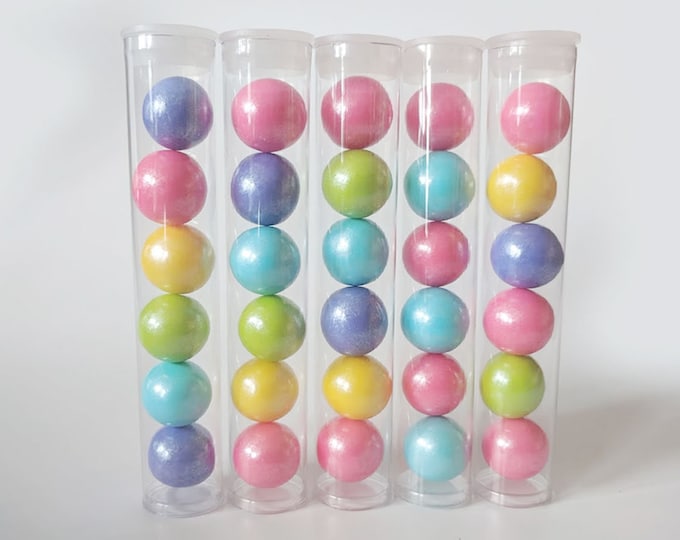 15 Pack Clear Plastic Tubes With Plugs Gumball Tubes, Candy Favor
