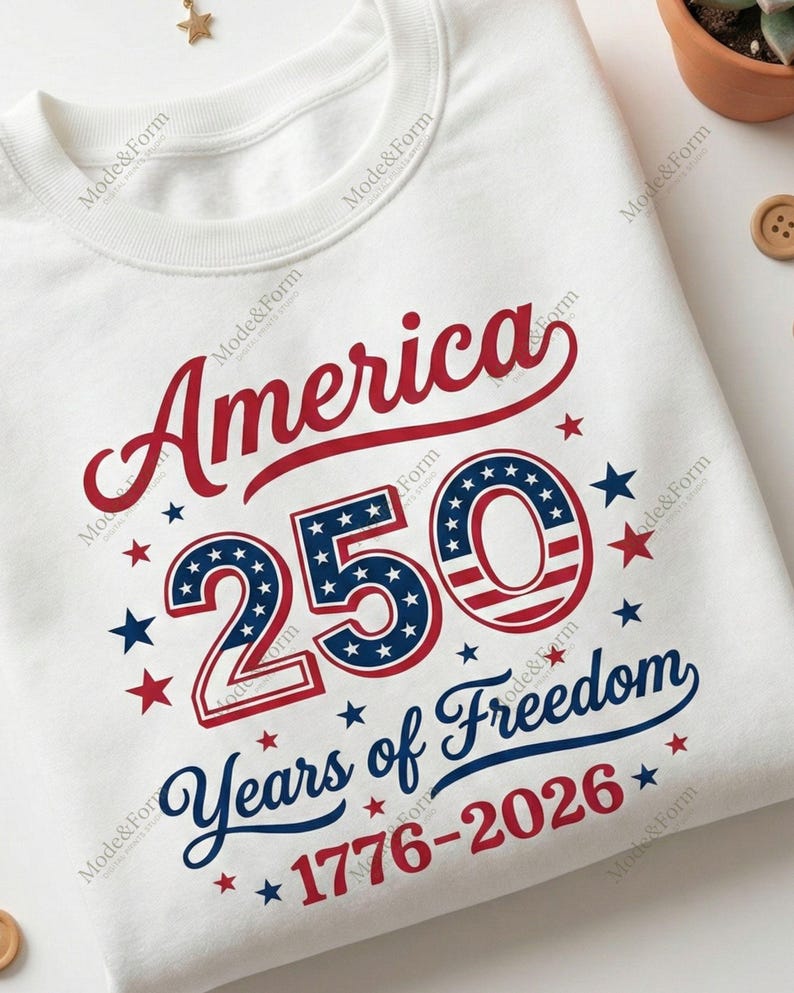 Patriotic 1776 to 2026 USA anniversary SVG for crafts.