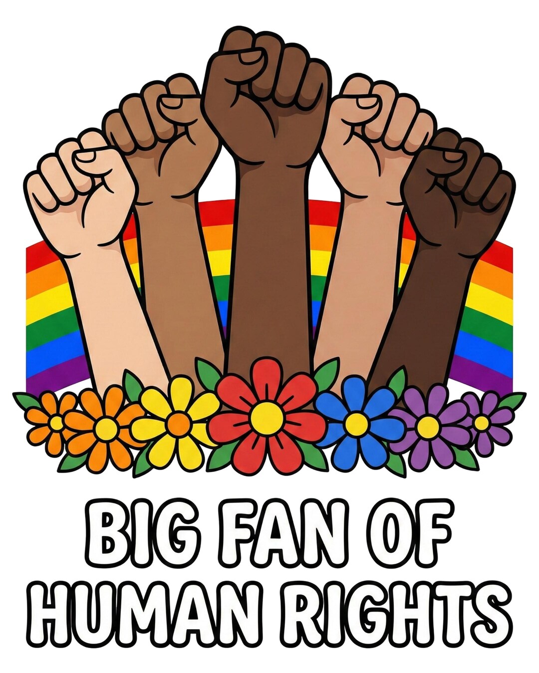 Big Fan of Human Rights PNG, Social Justice Sublimation, Equality Unity ...
